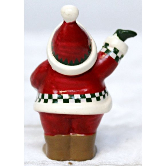 Reindeer Santa Claus Miniature Mini Figurines 2" Free Standing Christmas Holiday - Picture 7 of 10